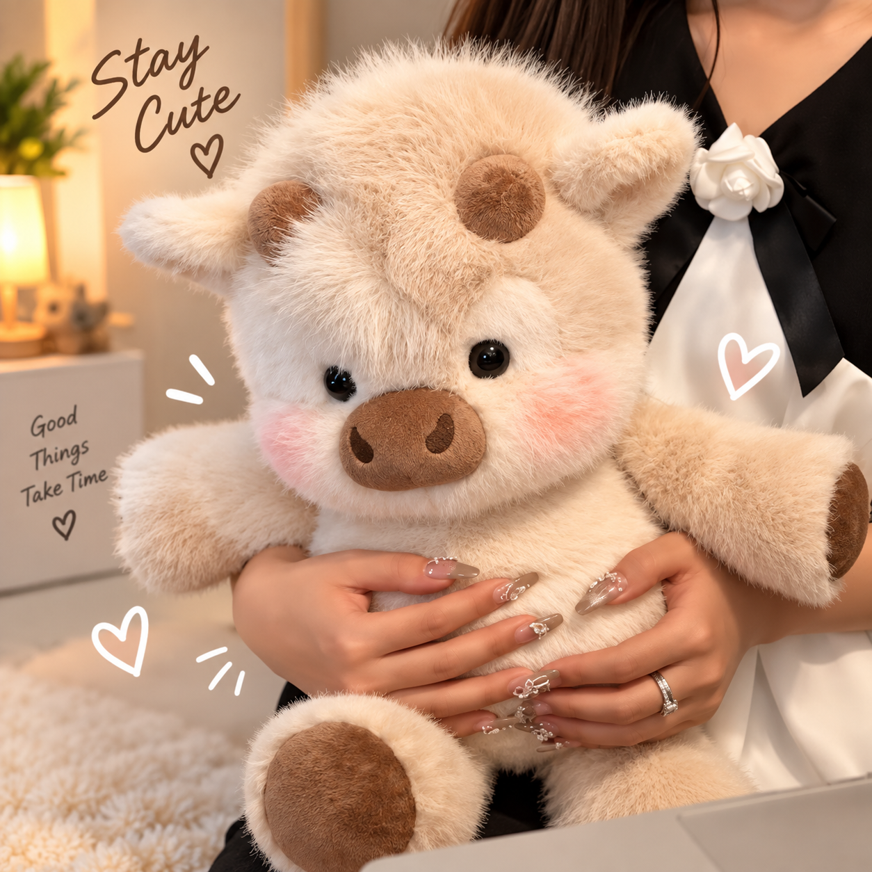 🐮 Adorable Walking Cow Plush – Moving Legs & Super Soft