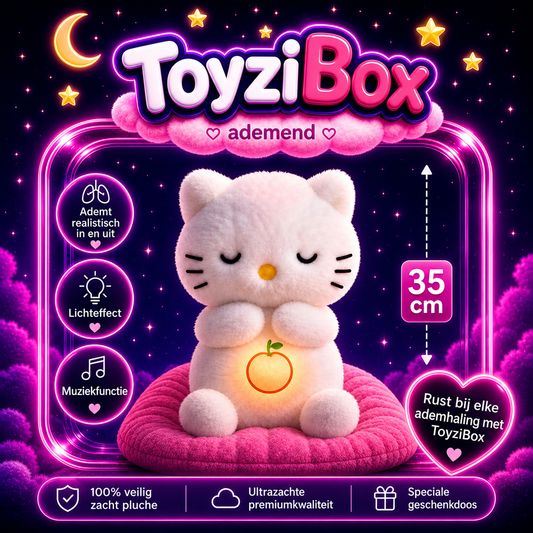 Ademend Hello Kitty-slaapmaatje 💤 Lichtgevende pluchen knuffel